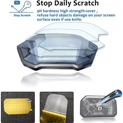 For Honda CBR500R CBR500F CBR500X CRF250L MSX125 MSX 125 2013-2017 Motorcycle Cluster Scratch Protection Film Screen Protector
