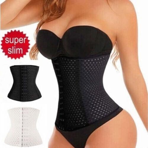 Women Waist Trainer Corsets And Bustiers Latex Cincher Girdles Shapewear Slimming Belt Body Shaper Fitness Sheath