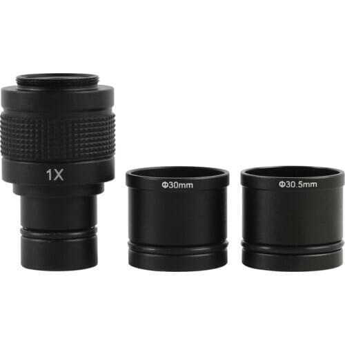 1X C Mount Lens Binocular Trinocular Microscope Adapter 23.2mm 30mm 30.5mm For VGA USB HDMI Video Camera Digital Eyepiece