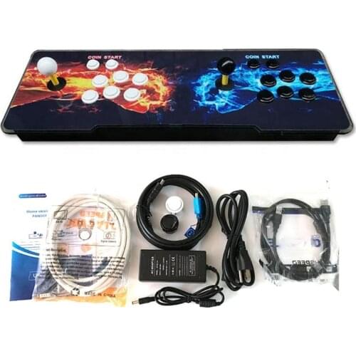 2 player 3d video multi gaming double joystick button home retro box pandora arcade game console