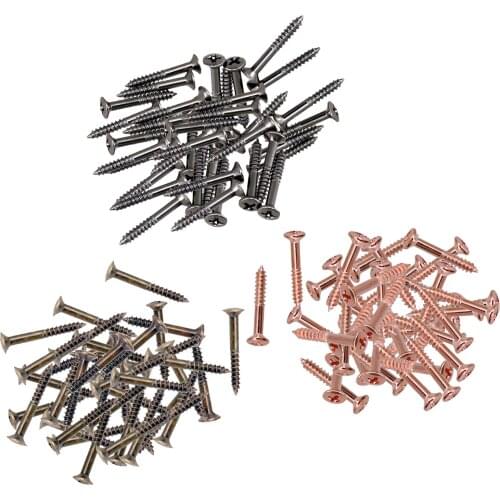 40pcs Thread Pickup Height Screws, Pickup Ring Pickup Surround Frame Mounting Screws Springs