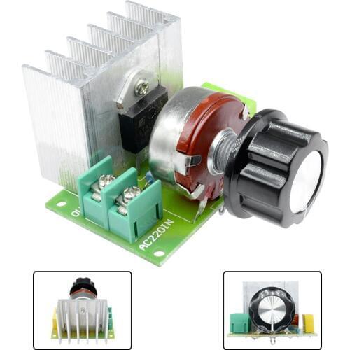 AC 220V Max 3800W Imported SCR Thyristor Power Electronic Dimmer Voltage Regulator Motor Speed Temperature Silicon Controller