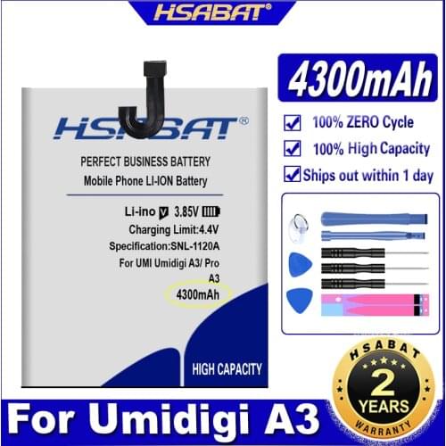 HSABAT A3 Pro 4300mAh Battery for UMI Umidigi A3 A3 Pro Batteries