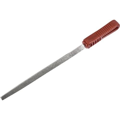 Uxcell Diamond File 8 Inch Triangle File Diamond Coated Plastic Handle Hand Tool for Grinding Polishing