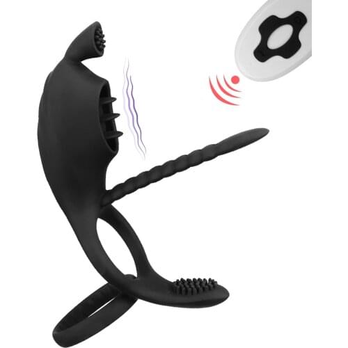 Wireless Vibrators Sex Toys For Couples Tools Men Strapon Penis Ring Delay Ejaculation Women Clitoris Stimulator Spikes Massager