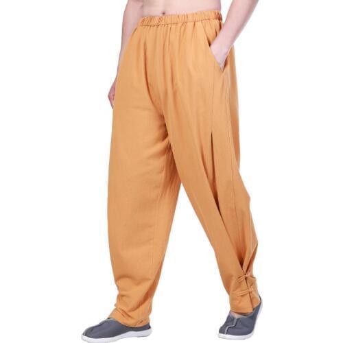Unisex summer&spring Cotton black/blue/red zen monk martial arts kung fu bloomers shaolin monks pants lay meditation trousers