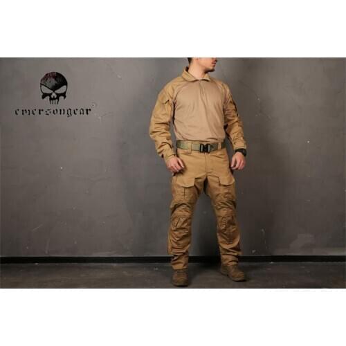 EMERSON Gen3 Tactical Shirt Pants Suit Airsoft Combat bdu Uniform Khaki EM9422 EM9351 Coyote Brown