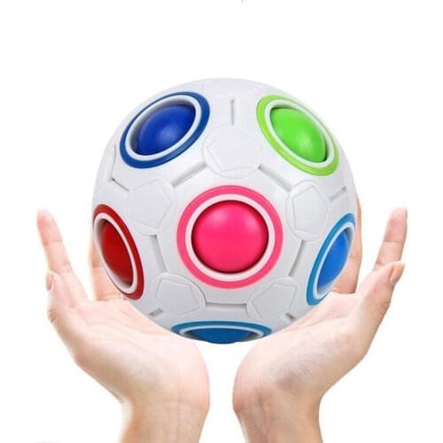 Fidget Toys Stress Reliever Simple Dimple Rainbow Magic Ball Figet Toys Simple Dimple Fidget Toy Stress Figet Toys