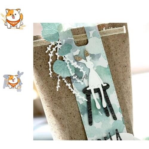 Rabbit Sitting Animal Metal Cutting Dies Scrapbooking Stencil Decorative Embossing Craft Die Cuts Card Making New Dies For 2020