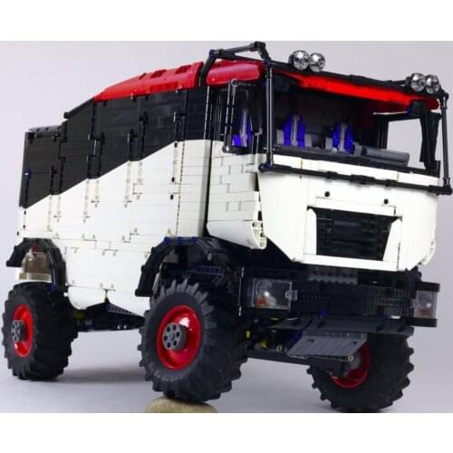 New Technology Building Block RC Cross Country Truck Dakar Truck Assembly Remote Control High Difficulty Toy Boy Gift