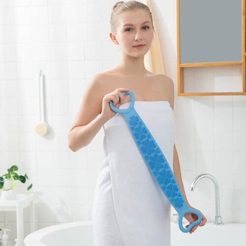 Brand New Massage Silicone Back Bath Towel Body Exfoliating Body Cleaning Shower Bath Belt Bath Brush Wash Skin Soft Bath Brush