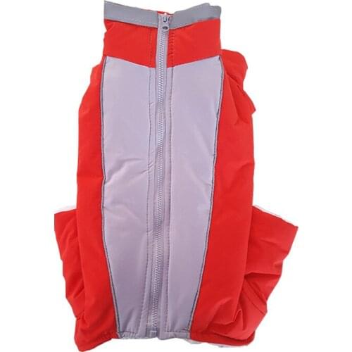 Dog Clothes Plus Velvet All-Inclusive Cotton-padded Pet Clothes Jumpsuit Thicken Dog Clothes for Pets Autumn Winter Coat