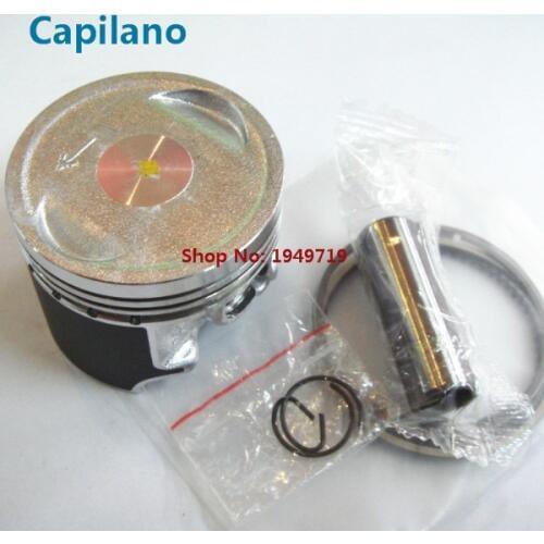 Motorcycle piston with piston ring piston pin AN125 for Suzuki 125cc AN 125 engine cylinder spare parts 52mm diameter