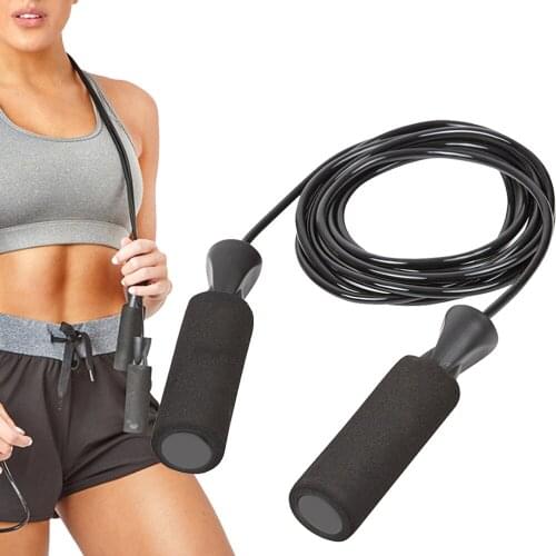 Comba deportiva profesional para saltar y quemar calorías ejercicios de cardio, crossfit, skipping con agarres ergonómicos