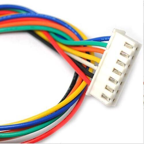 Spacing 2.54MM 8P 100MM, 26AWG XH single head cable, Electronic line Connecting line,Color random delivery