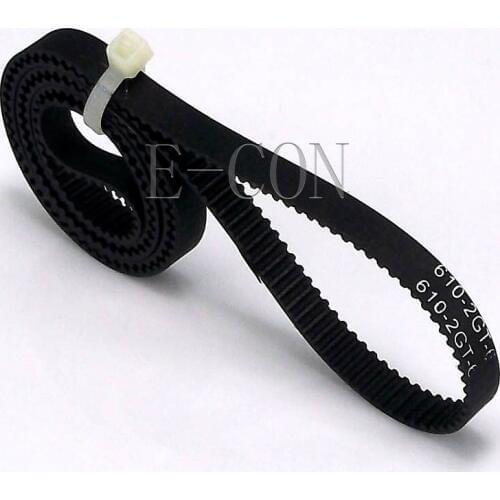 1pcs/lot 610-GT2 Loop Timing Belt Width 6mm GT2 Belt Rubber Fiberglass Inner Length 610mm 305 Teeth for GT2 Timing Pulley