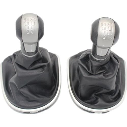 For Seat Leon MK2 1P 2005 2006 2007 2008 2009 2010 2011 2012 Car-Stying 5/6 Speed Car Gear Stick Shift Knob With Leather Boot