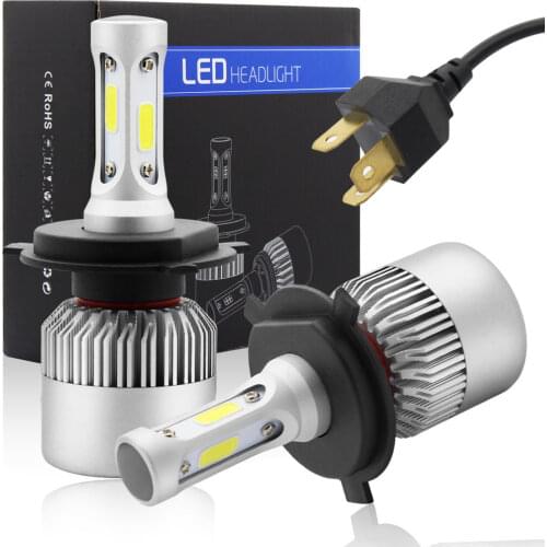 Kebedemm 2Pcs LED Car Headlight H4 H7 H11 H1 H13 H3 9004 9005 9006 9007 12V LED Auto Car Headlight Bulb Headlamp 6000K