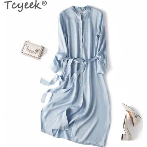 Tcyeek Fashionable Shirt Dresses