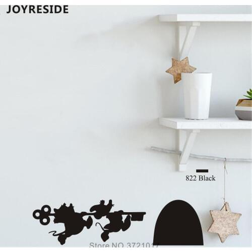 JOYRESIDE Mouse With Key Wall Decal Mice House Wall Sticker Lovely Vinyl Decor Home Baby Playroom Decor Interior Designed A1012