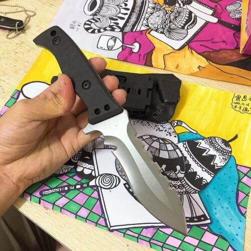 TOP Quality JUNGLE TACTICAL HUNTING BOWIE KNIVES Outdoor Machete Tool FIXED BLADE MILITARY COMBAT SURVIVAL KNIFE+ HARD SHEATH