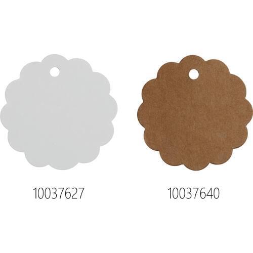 Wrapables 50 Gift Tags/Kraft Hang Tags,Price Tags, Circle Chipboard Tag-100376