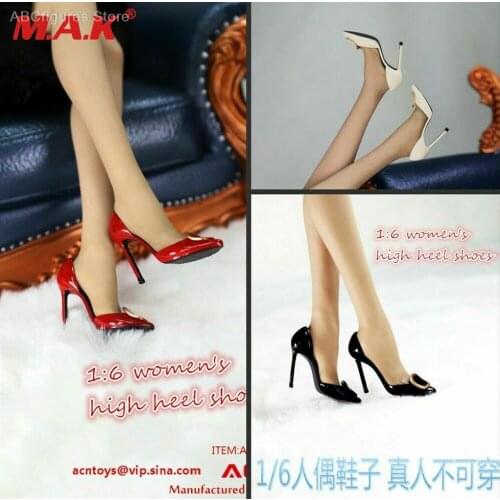 1/6 OL Womens Stiletto High Heels Shoes ACNTOYS ACN004 Fit 12'' Female Figure Body In Stock