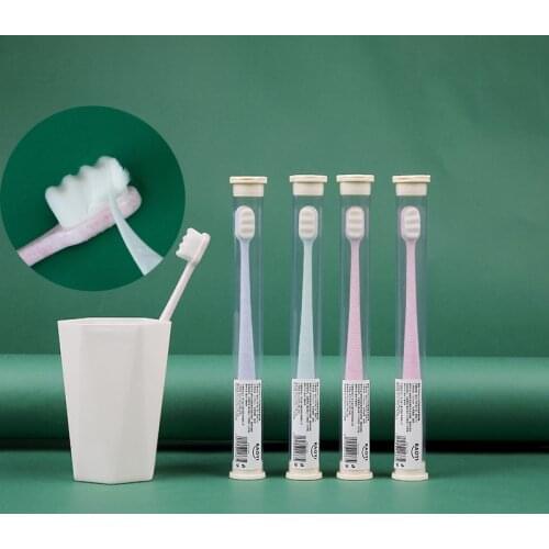 1PC Ultra-fine Soft Toothbrush Million Nano Antibacterial Protect Gum health Travel Portable Tooth Brush Oral Hygiene Tools