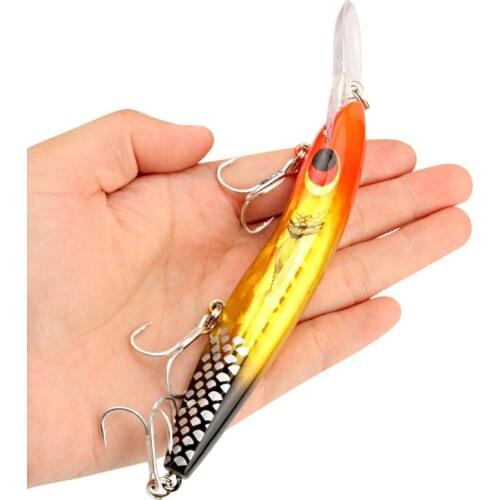 1PCS Hard Plastic Minnow Fishing Lure 25g/16cm Big Crankbait Artificial Bait Peche Bass Trolling Pike Carp lures Accessories