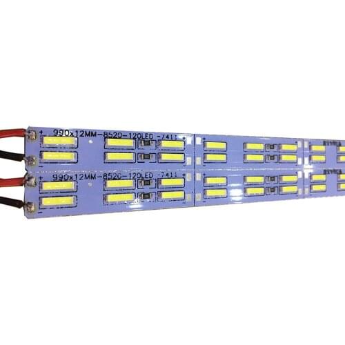 10PC 50CM 6500k 7000k SMD 8520 120leds/m Led Rigid Strip Light Double Row Hard Bar SMD Led Hard Bar White/Warm White