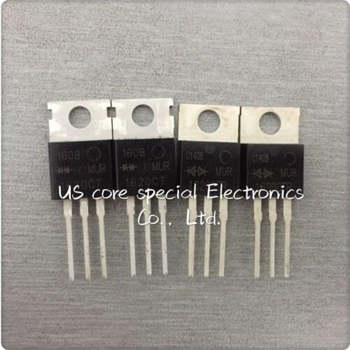 10pcs/lot A total of yin-yang tube MUR1620CT / MUR1620CTR pairing fast recovery tube original authentic