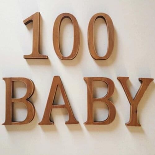 15-40cm Vintage Solid Wood Numbers English Letters Handmade Retro Home Hotel Restaurant Bar Coffee Wedding Craft Door Decoration