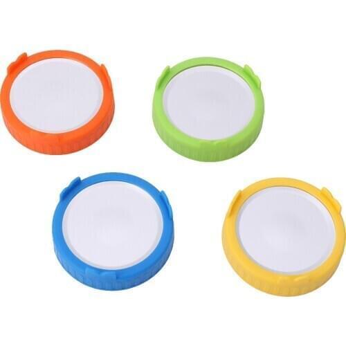 2Pc Wide Mouth Sprouting Lids Mason Jars Dust Covers Plastic Bean Seeds Growing Caps Storage Sprouting Cover for Sprouts Bottles