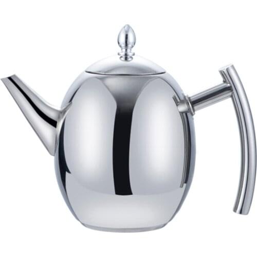 2L Stainless Steel Teapot with Tea Strainer Teapot with Tea Infuser Teaware Sets Tea Kettle Infuser Teapot for Induction