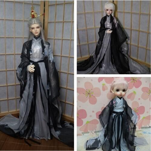 30cm Figure Doll 1/6 1/4 1/3 BJD Clothes Accessories Ancient Costume Hanfu Samurai Suit For BJD/SD YOSD 80cm Strong Uncle A0787