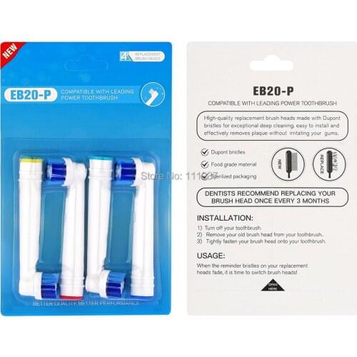 EB20-P Replacement Toothbrush Heads Professional Oral Clean 4pack(16pcs)