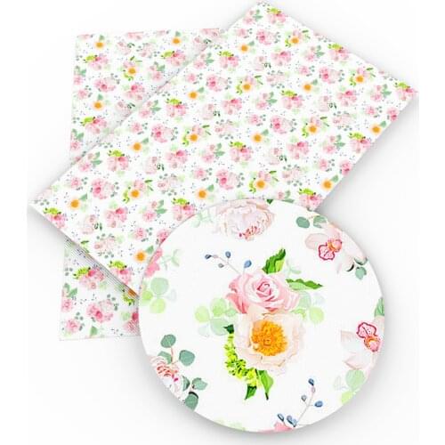 David accessories 30x140cm flower faux artificial Synthetic leather fabric hair bow diy decoration crafts 1piece,1Yc4000