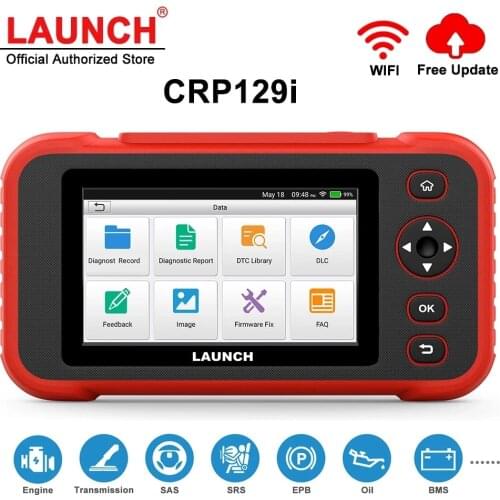 LAUNCH X431 CRP129i OBD2 Car Diagnostic Tools Engine ABS SRS OBD 2 Scanner Oil SAS EPB TPMS Reset Code Reader Automotive Scanner