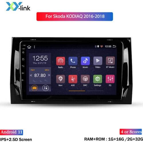 Car Radio video Multimedia Player GPS Navigation system Android 8.1 For Skoda Kodiaq 2016-2018 accessory support mirror link usb