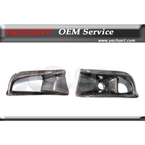 Car-Styling Carbon Fiber Air Duct 2Pcs Fit For 2003-2005 Evolution 8 EVO 8 VS Style Air Duct