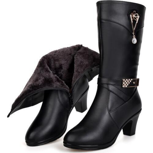 Velvet Riding Boots Autumn And Winter Womens Shoes New High-heeled Boots With High Boots