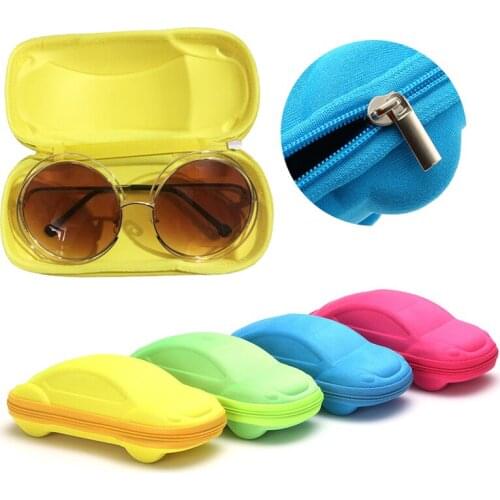 Children Car Shaped Glasses Case Kids Cute Glasses Strage Bag Box Cases Kids Sunglasses Cases Automobile Styling Lightweight Cas