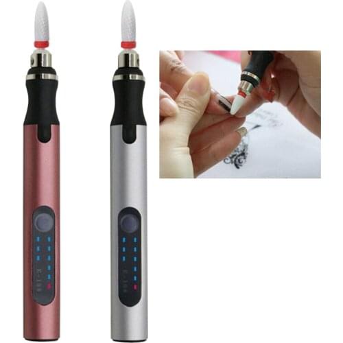 3.6V Mini Electric Grinder Drill Engraving Carving Pen Polishing Machine Rotary Tools Power Tool Red Silver 8W 5000-18000 RPM