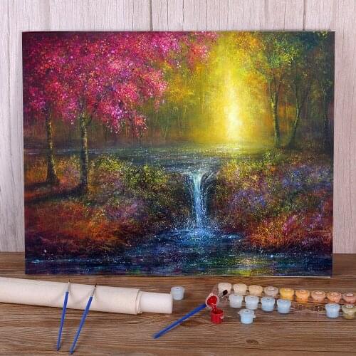Natural Scenery Eternal DIY Paint By Numbers Set Oil Paints 40*50 Canvas Pictures Home Decor Adults Handiwork Drawing