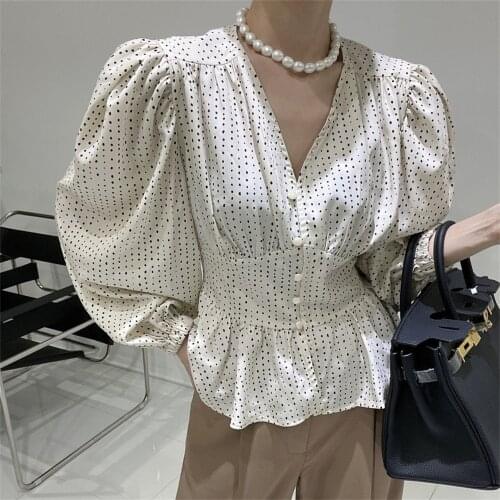 HziriP Polka Dot Blouses