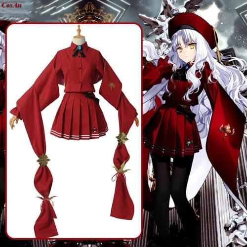 Game Fate/Grand Order Caren Hortensia Cosplay Costume Fashion Red JK Uniform Female Activity Party Role Play Clothing XS-XXL