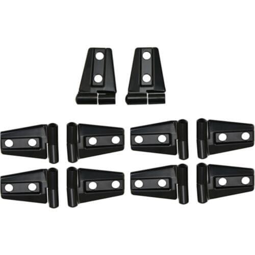 10X Hood & Door Hinge Cover For 2007-2017 Jeep Wrangler Jk Jku Car Accessories