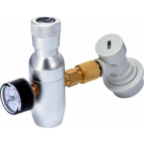 Home Brew Regulated CO2 Charger Kit 3/8" Thread with Ball Lock Fitting Homebrew Keg Charger