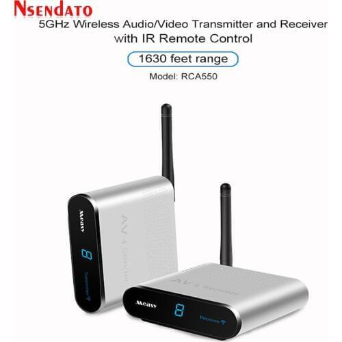 Measy AV550 5.8G Wireless AV Transmitter Receiver Audio Video SD TV AV Signal Sender receiver With IR Romote 500M / 1630FT