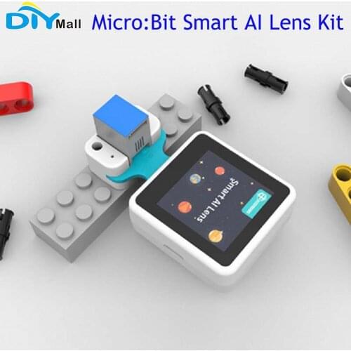 Micro:Bit Smart AI Lens Kit K210 Core IC 90° Wide Andle 240X240 1.3inch Screen IIC Micro USB RJ11 compatible with lego microbit